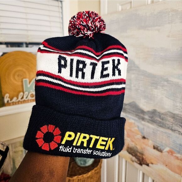 New VTG Pirtek Unisex Pom Embroidered Camp America Beaine Hat. - Picture 15 of 15